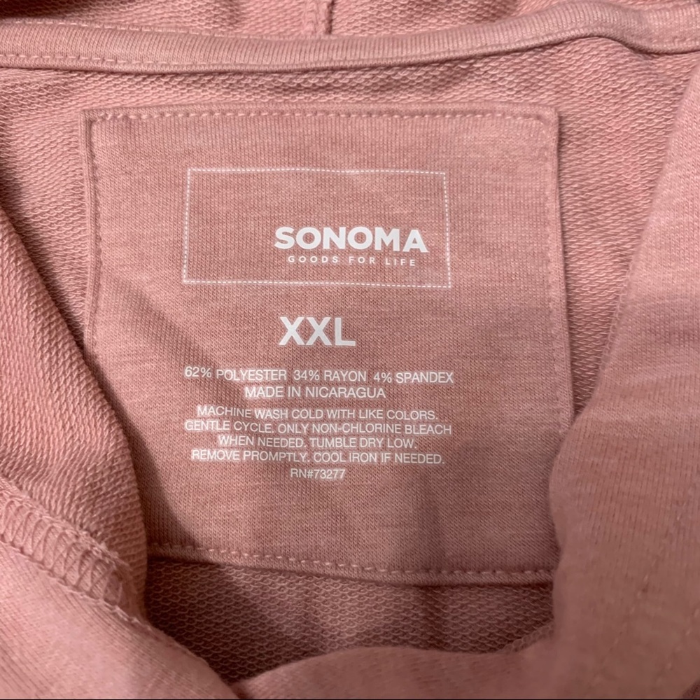 Sonoma Short Sleeve Jersey Hoodie XXL - Picture 2 of 4